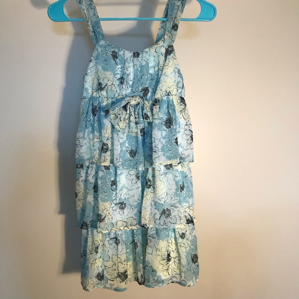 👗Candie’s Girl size 12 green, white floral dress